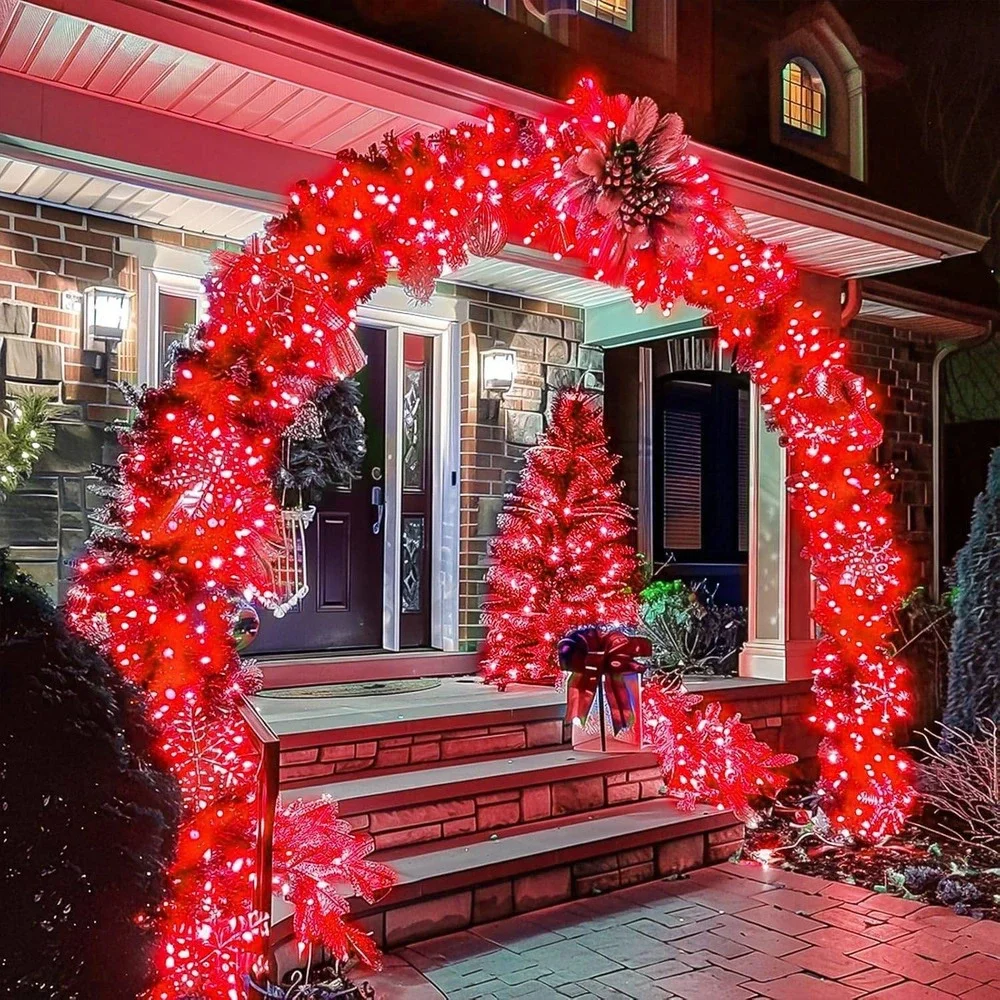 Wastroyal 70ft Red‎ LED String Lights 210LED 8 Modes Outdoor Indoor Halloween